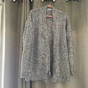 STACCATO size Small Rainbow Chunky Knit Sweater Jacket